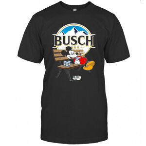 Mickey Mouse Drink Busch Beer T-Shirt